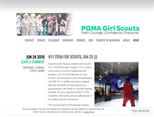 Tablet Screenshot of pgmagirlscouts.org